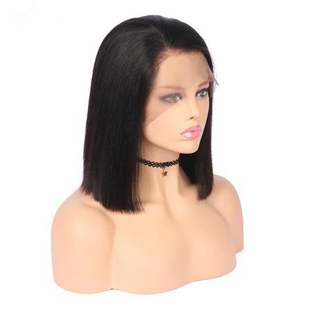 Short Deep Wave Human Hair Bob Wig