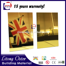 High Reflective Silver Gold Mirror Aluminum Composite Panel ACP