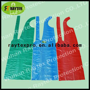 PE Colorful Disposable Apron