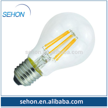 antique edison light bulbs A19 A60 2400K 85Ra led filament lamp/dimmable led filament