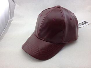 Fashion Mans Blank Brown Leather Baseball Caps Hat with Vel