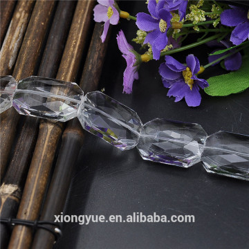 clear crystal large square beads jewelry making