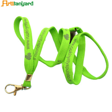 Green Color Polyester Tubular Lanyard