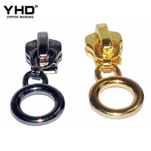 Nickel free brass zippers and sliders for plastic zippers head puller