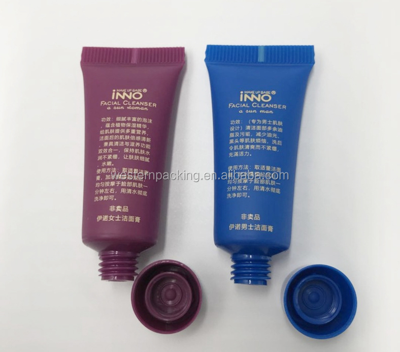 plastic cream cosmetic plastic tube twin double chamber