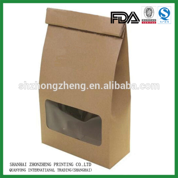 Brown film front cellophane paper sandwich bags