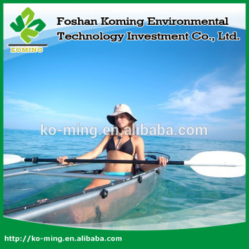 Plastic Transparent Kayak/ Clear boat with decent design