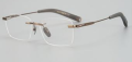 Designer Rimless Titanium kleine rechthoekige glazen