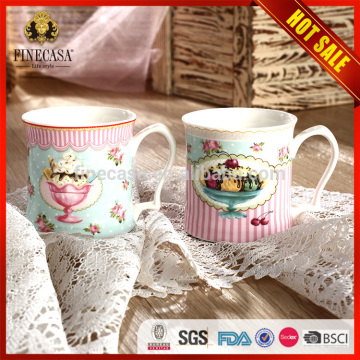 Customized printing logo xmas ceramic mug