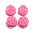 Biscotto rotondo da 10 mm Biscotto colorato in miniatura Kawaii Cabochons Simpatici ciondoli in resina Perline in resina più economiche per la decorazione