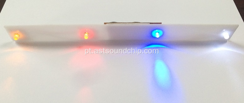 Exposição acrílica com módulo do diodo emissor de luz, etiqueta de preço acrílica conduzida da caixa, etiqueta de preço acrílica conduzida