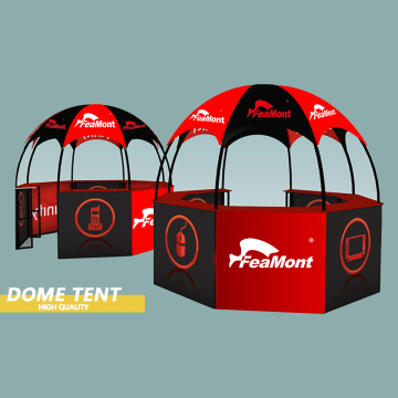 Custom Print Hexagonal Booth Tent & Kiosk Dome Tent