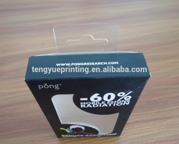 packaging box with window/cardboard box with clear pvc window