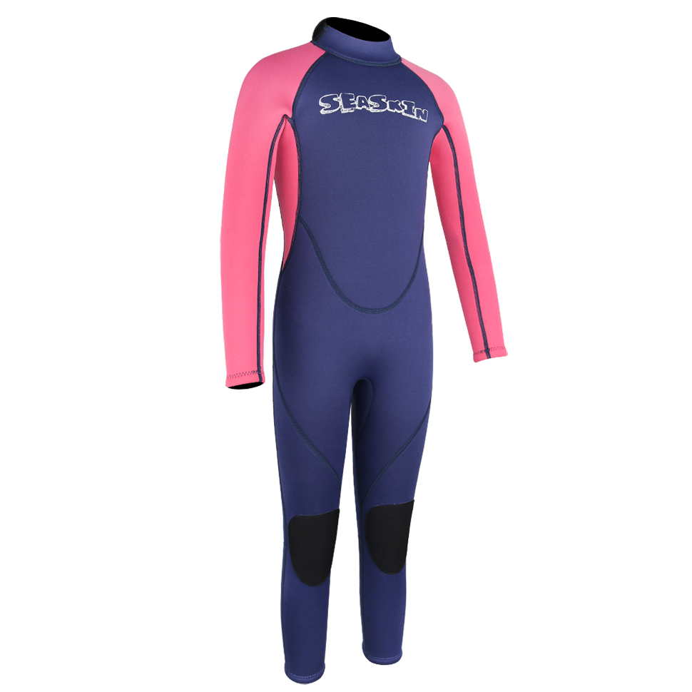 Κορίτσια Seackin Full Suit Neoprene Back Zip Wetsuit