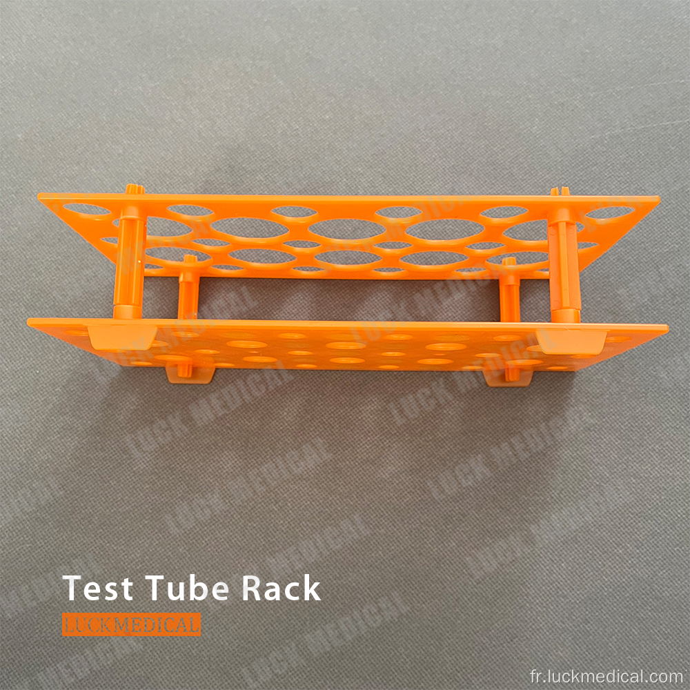 Porte-tube jetable test de laboratoire