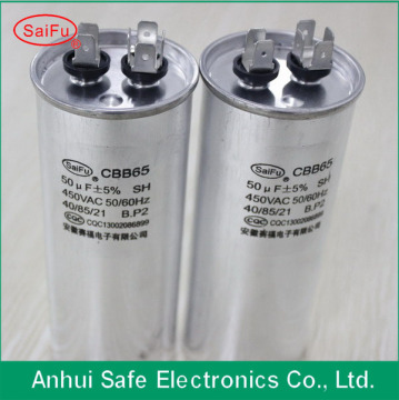 AC Run Capasitor Kinds of Cbb65 Capacitor 10UF to 120UF 450VAC