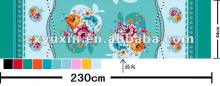 100% polyester micro printed peach fabric