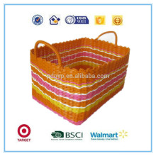 2016 New style and high qulity 100% handmade storage basket storage box plastic storage basket