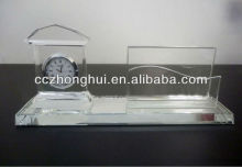 Beautiful Crystal Office Set,crystal card holder, crystal clock