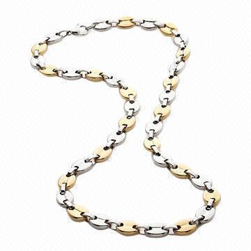 Men's Stainless Steel 2-tone Mariner Link Necklace