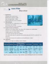 Blue sliver UV barrier CAR FILM
