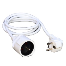 High Quality White Waterproof 3 Prong H05VV-F/H05RR-F/H05RN-F 3x1.5MM2 VDE Extension Cord for Outdoor Use