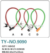 spiral cable bicycle lock with key