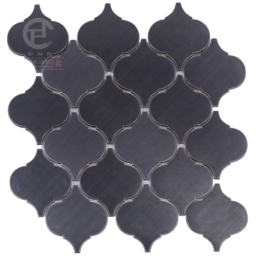 Hot sale black lantern metal inner decoration mosaic tile