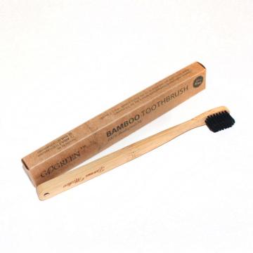 Household Adult Bamboo Toothbrush With Tilted Head