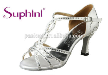 White party/ wedding shoe dress shoe with crystal 283