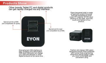 5v 2A dual usb power adapter