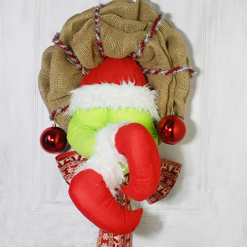 How the Christmas thief Stole Christmas Burlap Wreath