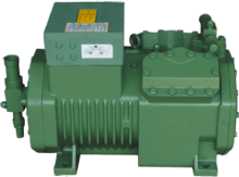 Small four-cylinder piston refrigeration compressor