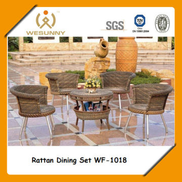 WF-1018 rattan dining room furniture sets