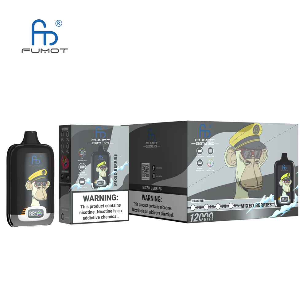 FUMOT RANDM CAIXA DIGITAL 12000 PUFFS VAPE DISPONDÍVEL