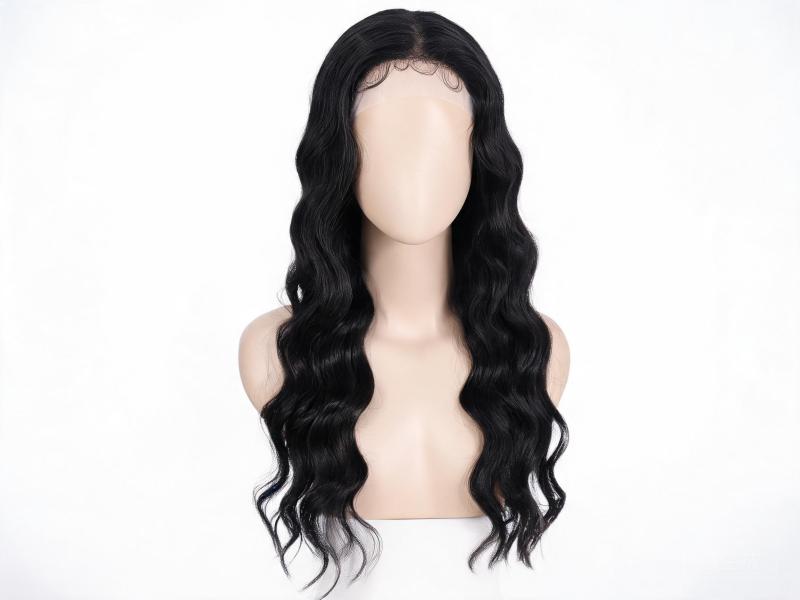 360 Lace Frontal Loose Wave Human Hair Wig Natural Black Wear And Go Wig 14-30in
