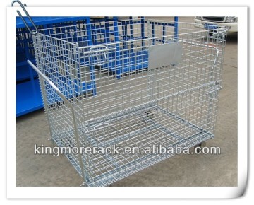 Wire cages with wheels