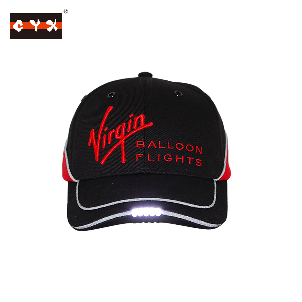 baseball cap with built-in led light