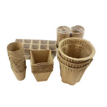 Biodegradable Small Green Paper Pulp Flower Pot for Garden