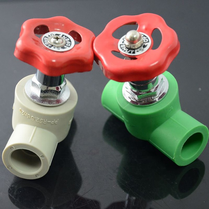Hot PN25 Plastic PPR Pipe Fitting Gate Valve With Brass Spare Parts