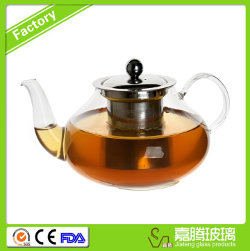 glass teapot/100% heat resist tea pot/thermal glass tea pot