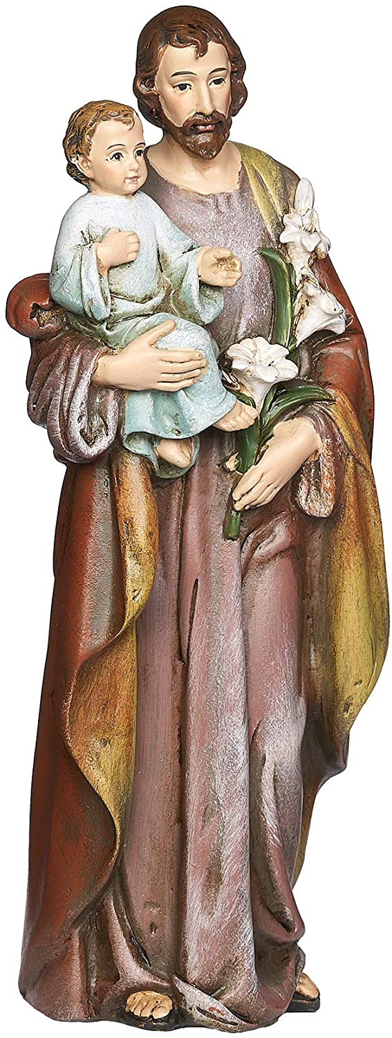 St. Joseph en kind Jezus figuur