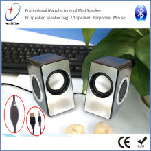 Best quality portable mini hi-fi stereo 2.0 computer speaker