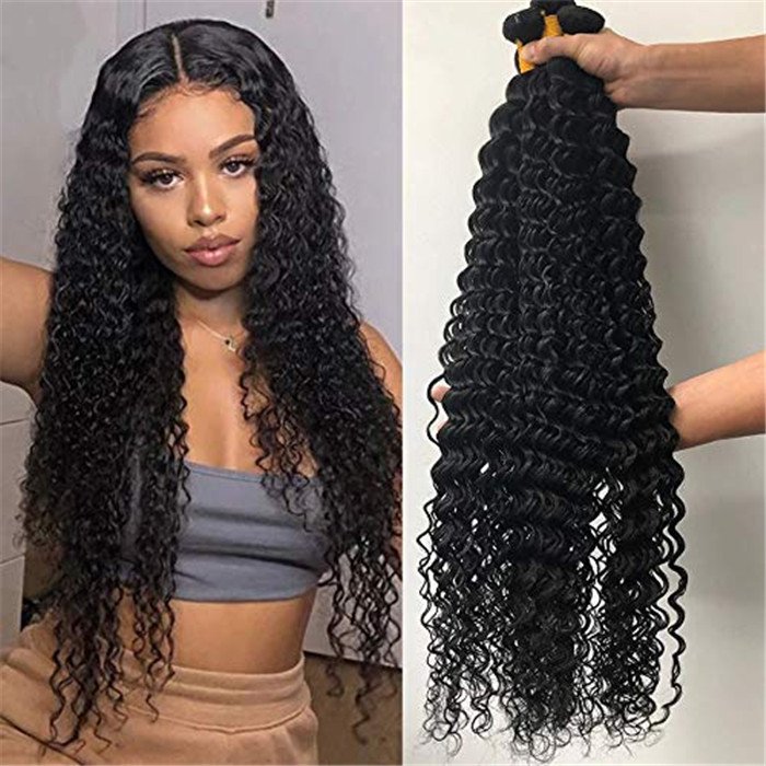 Lsy Natural Brazilian Deep Wave Curly Hair, Malaysian Loose Wavy/Deep Curly Hair Bundles,Wholesale Hair factory in China