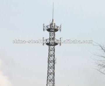 Triangular communication steel tower