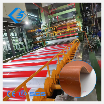 Soft PVC Artificial Leather Colored Making Calender Line