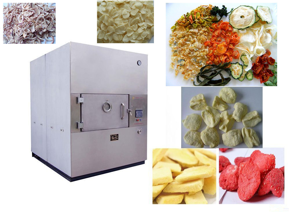 Natural drying high efficiency dehydration microwave vacuum drying machine for food vegetables fruits