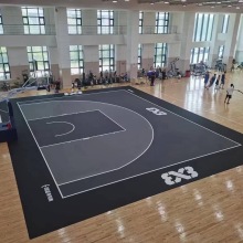 10x22feet arrière-cour en plein air carreaux de sport coûte des terrains de basket-ball à la cour de tennis