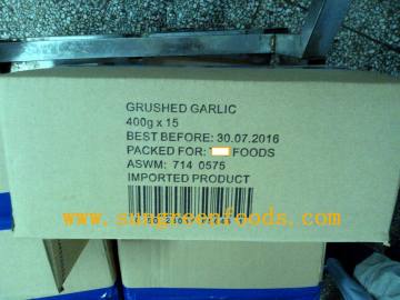 High Quality Frozen Crushed Garlic