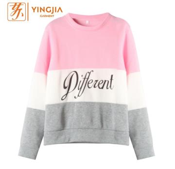 Spring Women's Letter Printed Velvet Pullovers Sweatshirts